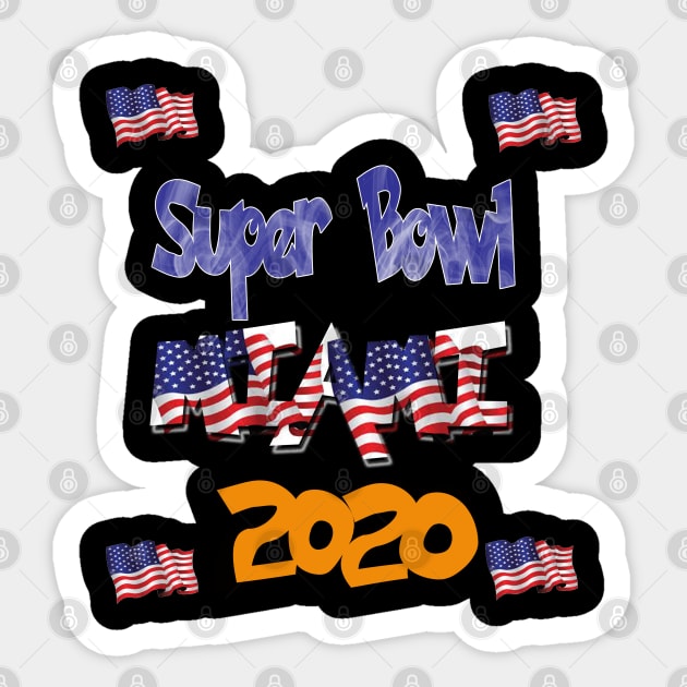 Miami super bowel Sticker by mangro